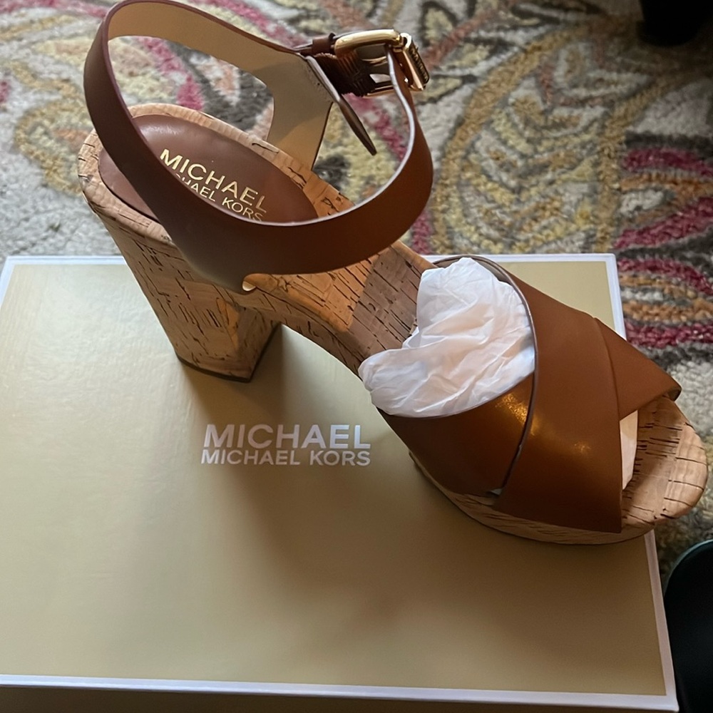 Michael Kors platforms never worn.